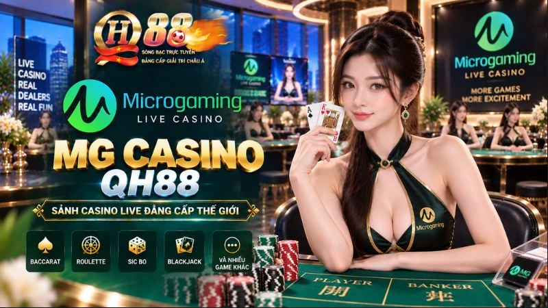 MG Casino QH88 – Sảnh Cược Microgaming Huyền Thoại & Bàn Live Đỉnh Cao