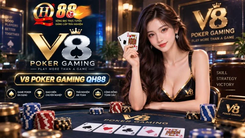 V8 Poker Gaming QH88 – Tổng Quan Sảnh & Các Game Bài